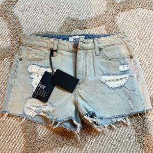 Light wash shorts